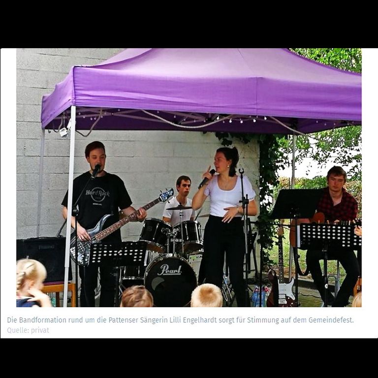 Lilli und Band beim 30jährigen Jubiläum der Friedenskirche Arnum